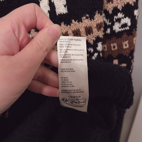 NWOT Free People Nellie Sweater Knit Oversized Chunky Elephants Size L - Picture 8 of 13